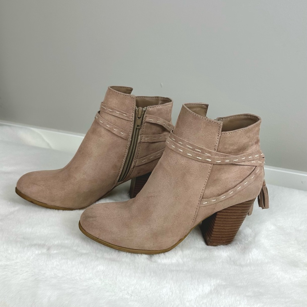 *Host Pick* Call It Spring Suede Fringed Ankle Boot
